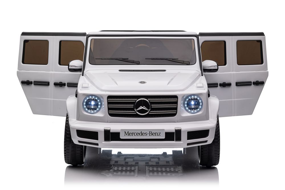 Vienvietīgs elektromobilis Mercedes G500 White