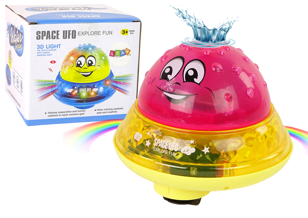 Water Ball UFO Diodes Happy Music Pink