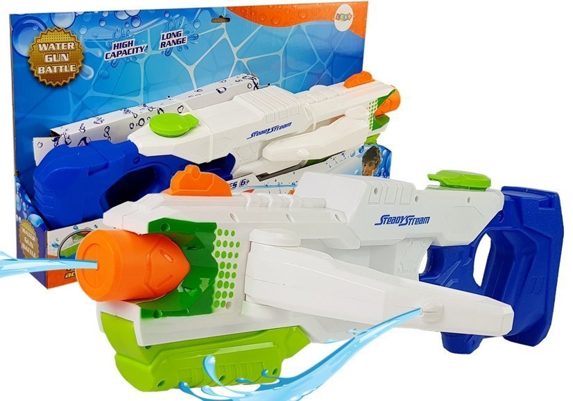 Water Gun Blue - White 1000ml  Fold- Out Sides