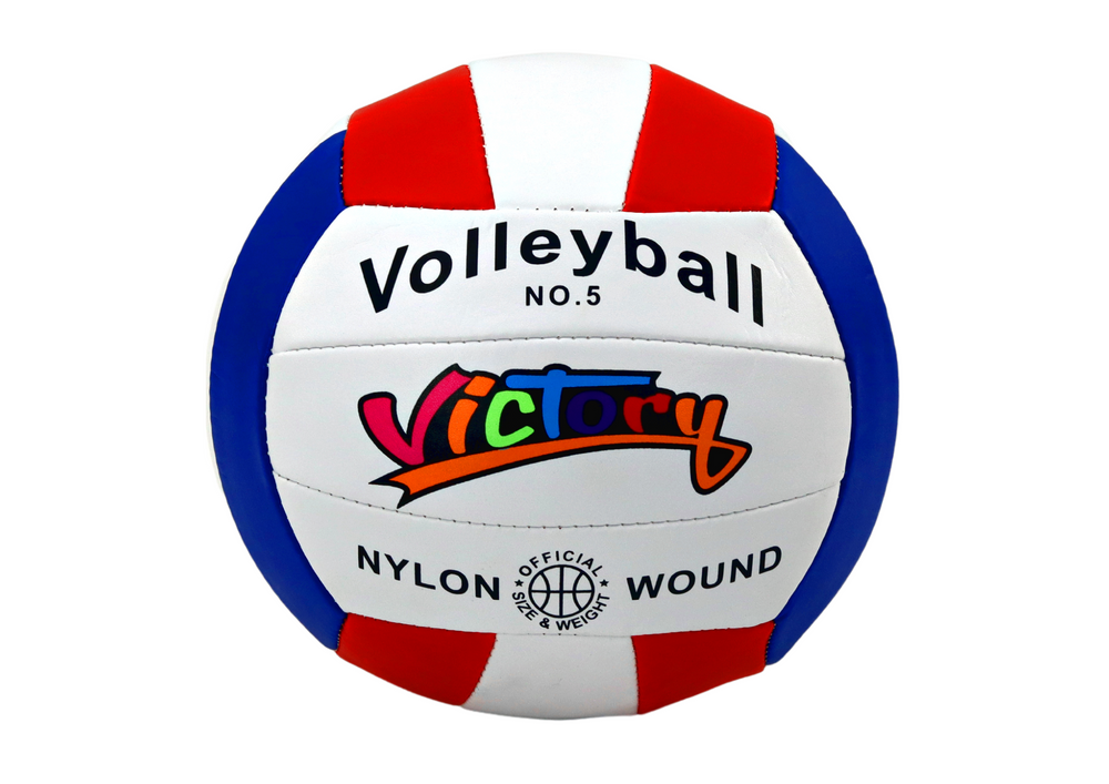 White Volleyball Ball, Size 5, Colorful