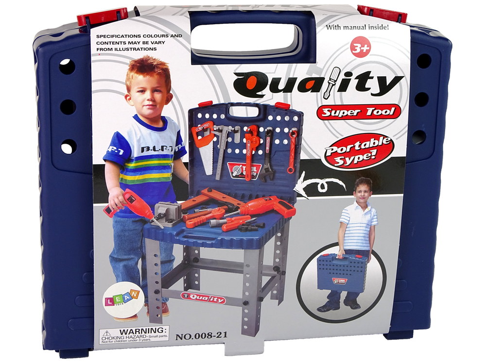 Set of Quality Tool for Children with a Case Driller Workbench