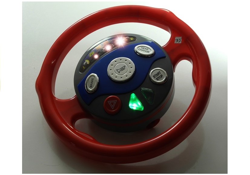 Electronic Backseat Driver Childrens Kids Realistic Steering Wheel