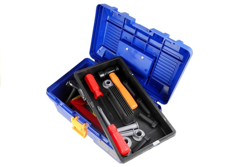 Box With Tools For Handyman Big Set 31 Pieces