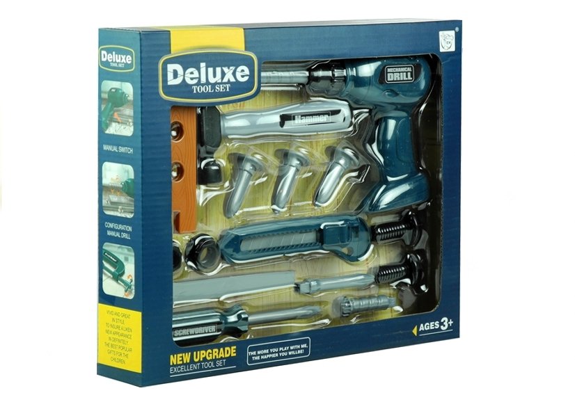 Deluxe Tool Set Cordless Drill Hammer Screwdriver