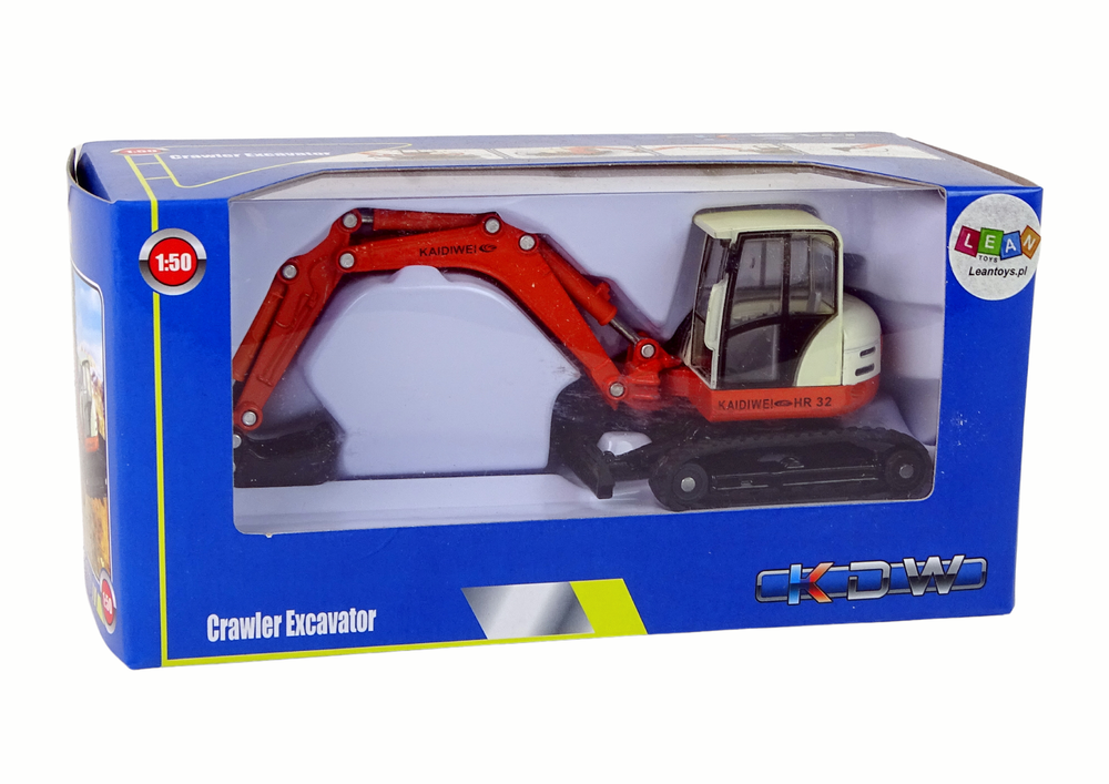 Metal Excavator with big Arm 1:50 Die Cast Model