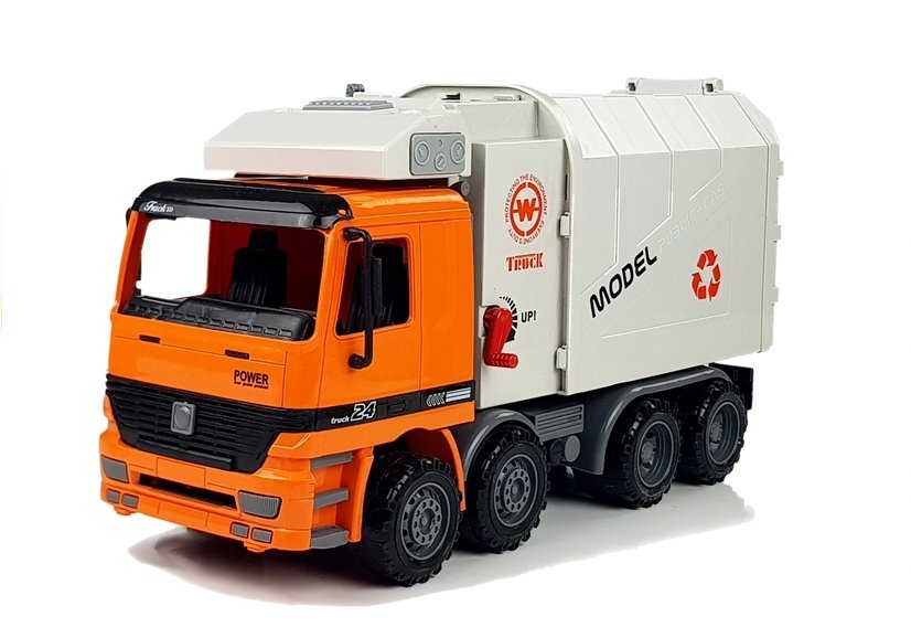 Powered Garbage Truck Trash Can