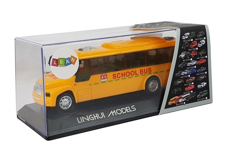 Spring Drive School Bus. Lights and Sounds. Opening Doors