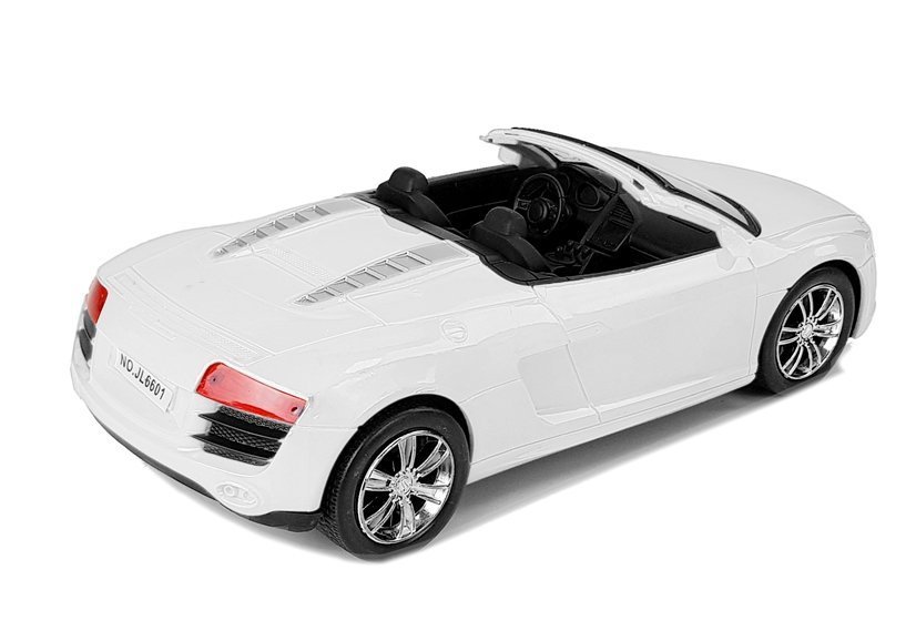 Toy Car with Pulling Cabriolet White 1:18