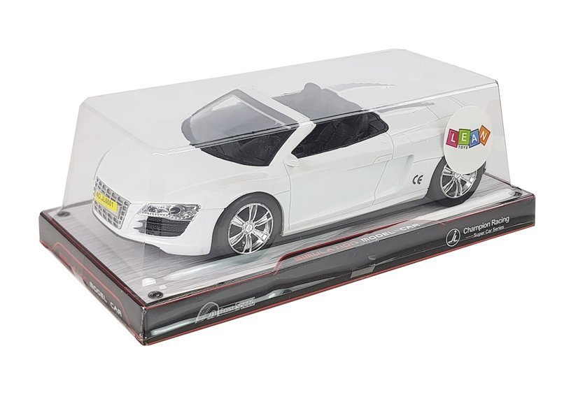 Toy Car with Pulling Cabriolet White 1:18