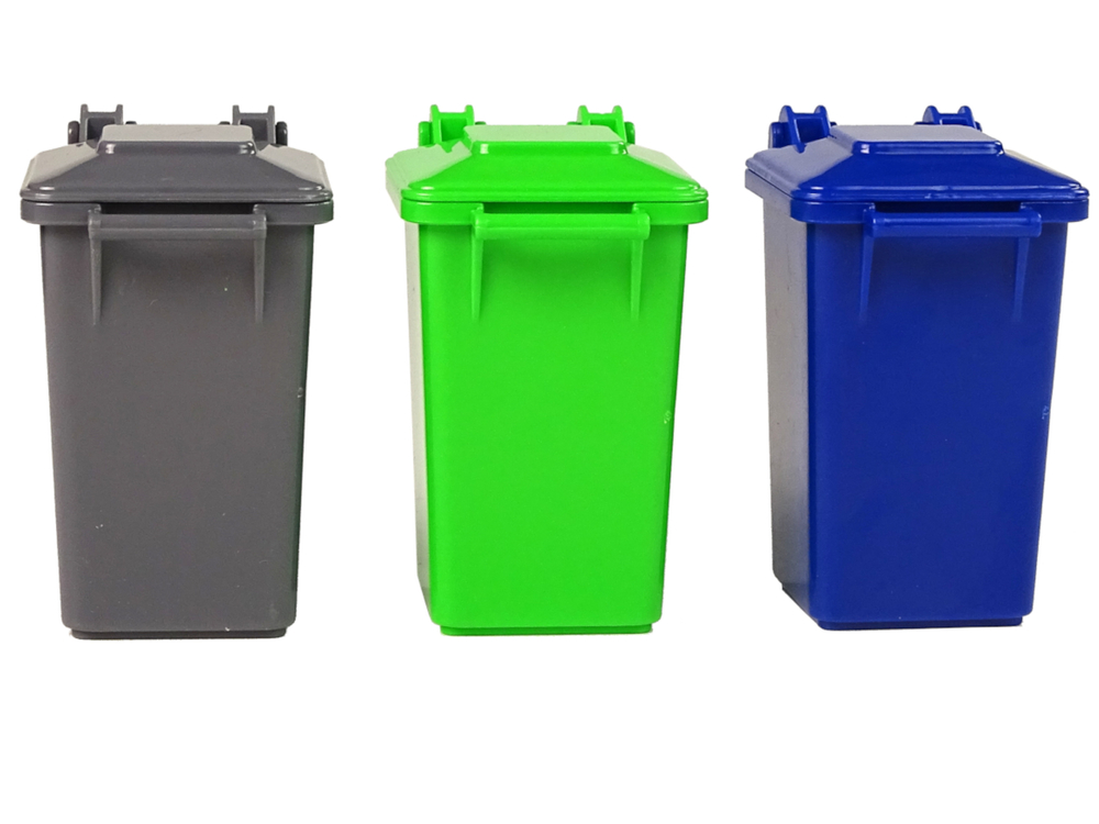 Rubbish Truck Bins Dark Green Sounds Lights