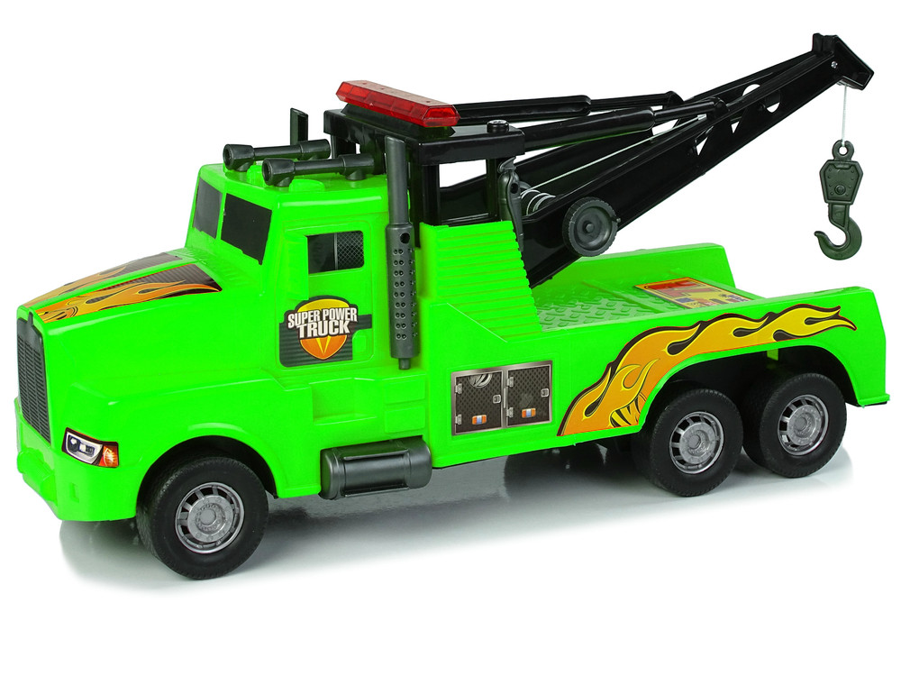 Auto Tow Truck Roadside Assistance 1:10 Green Rope