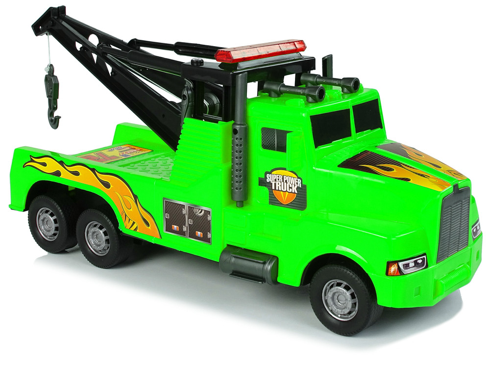 Auto Tow Truck Roadside Assistance 1:10 Green Rope