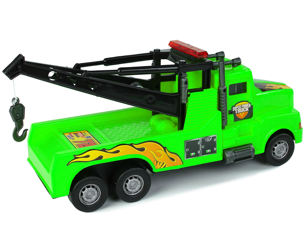 Auto Tow Truck Roadside Assistance 1:10 Green Rope