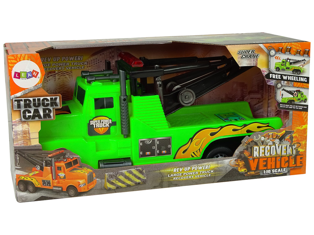 Auto Tow Truck Roadside Assistance 1:10 Green Rope