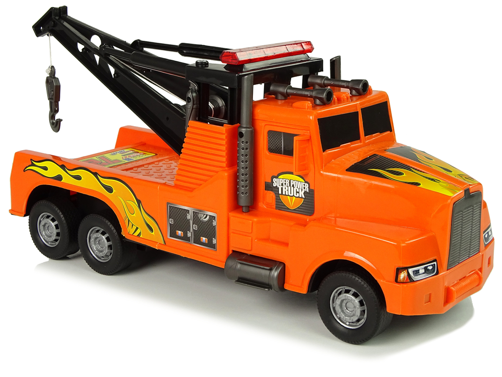 Auto Tow Truck Roadside Assistance 1:10 Rope Orange