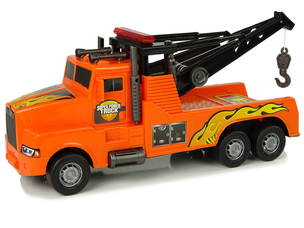 Auto Tow Truck Roadside Assistance 1:10 Rope Orange