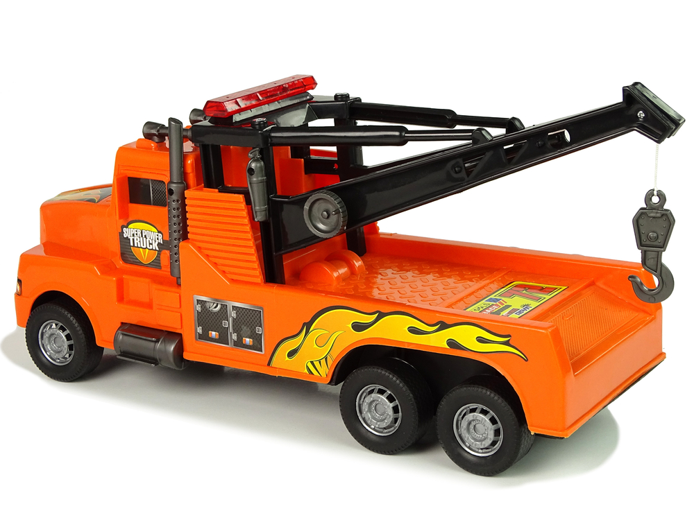 Auto Tow Truck Roadside Assistance 1:10 Rope Orange