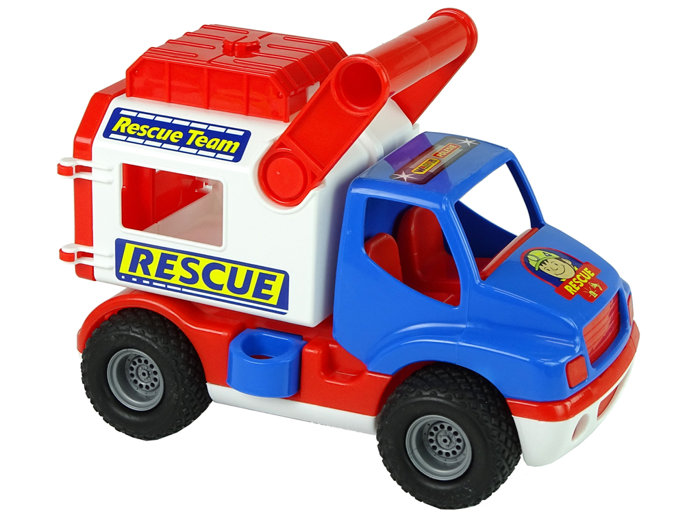 Blue and White Polesie ConsTruck Rescue Car 41937