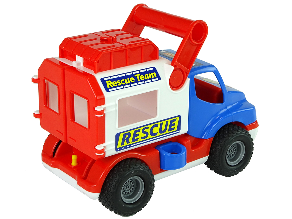 Blue and White Polesie ConsTruck Rescue Car 41937