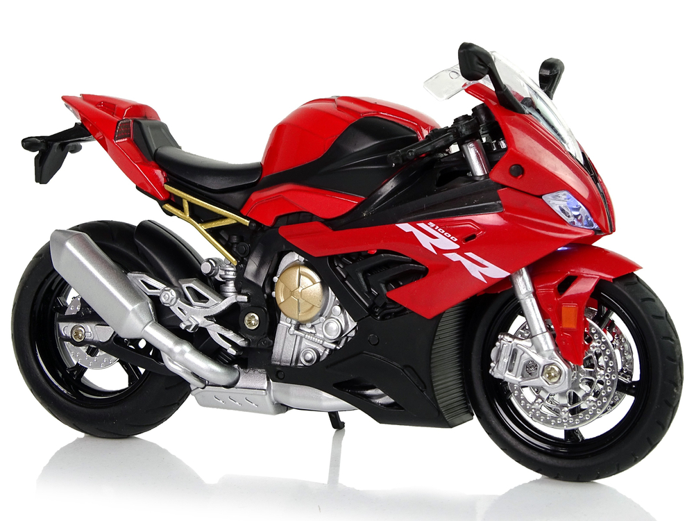 Motorbike Model BMW S1000RR Red Sounds Lights