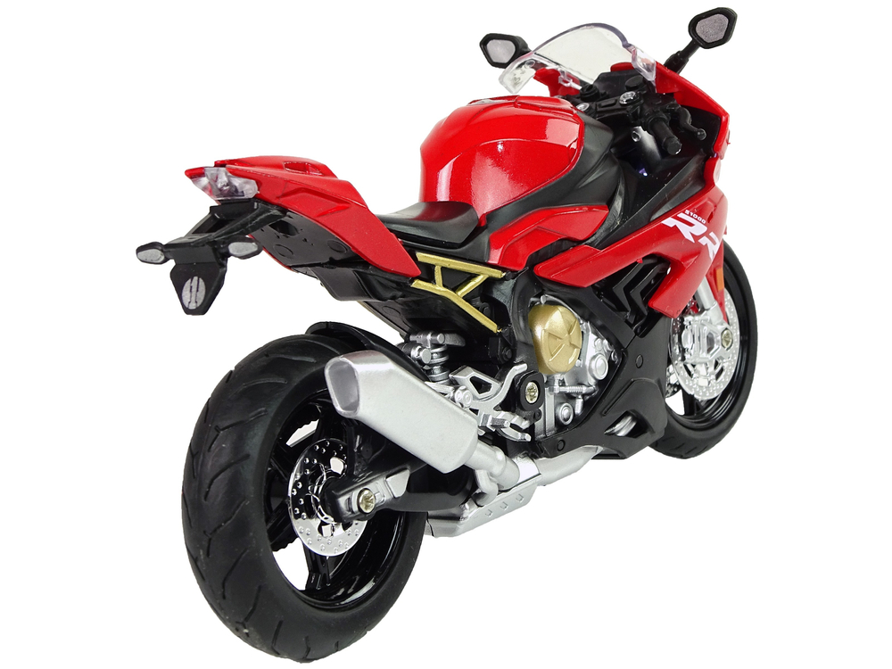 Motorbike Model BMW S1000RR Red Sounds Lights