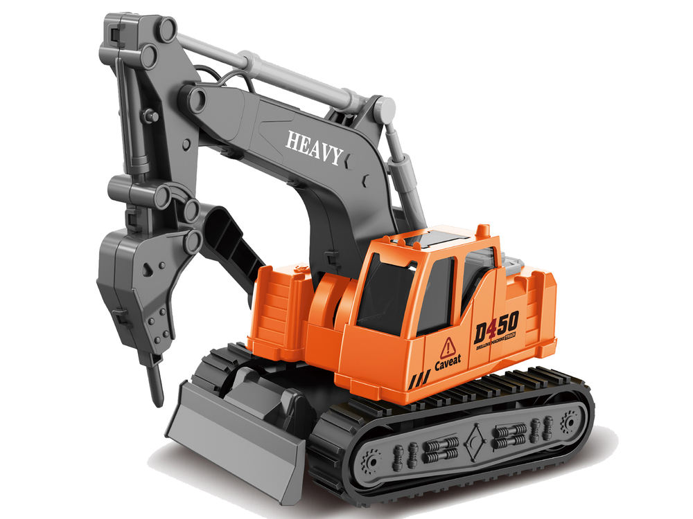 Caterpillar Excavator Drill 1:16 Orange Moving Arm