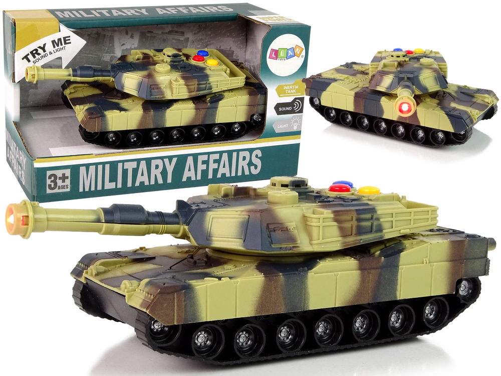 Military Tank 1:32 Moro Brown Sound Lights