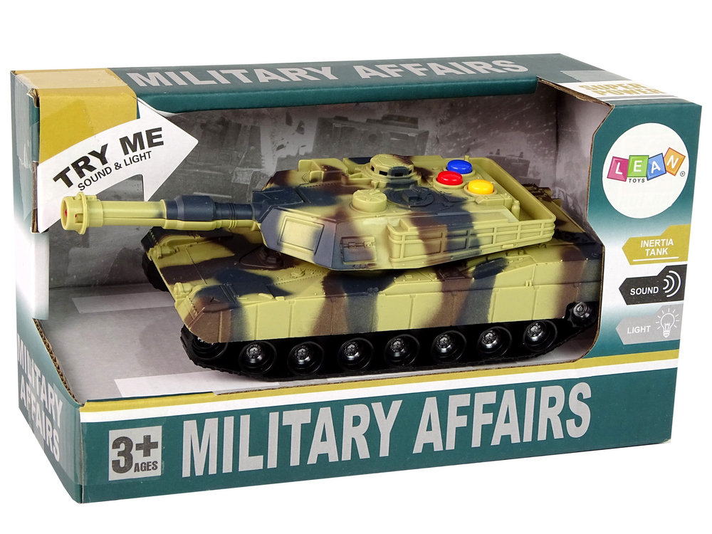 Military Tank 1:32 Moro Brown Sound Lights