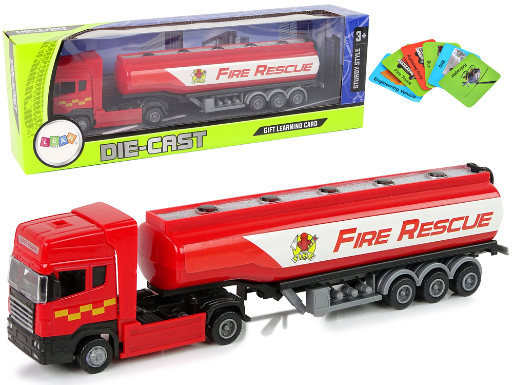 Red Fire Brigade Tank Truck 30 cm Long