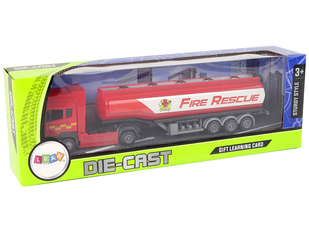 Red Fire Brigade Tank Truck 30 cm Long