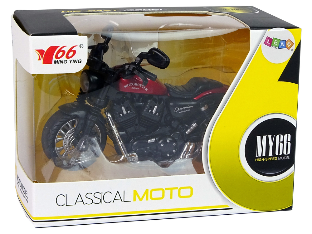 Motorbike Champion Red 1:14 Drive Pull-Back Sound Lights