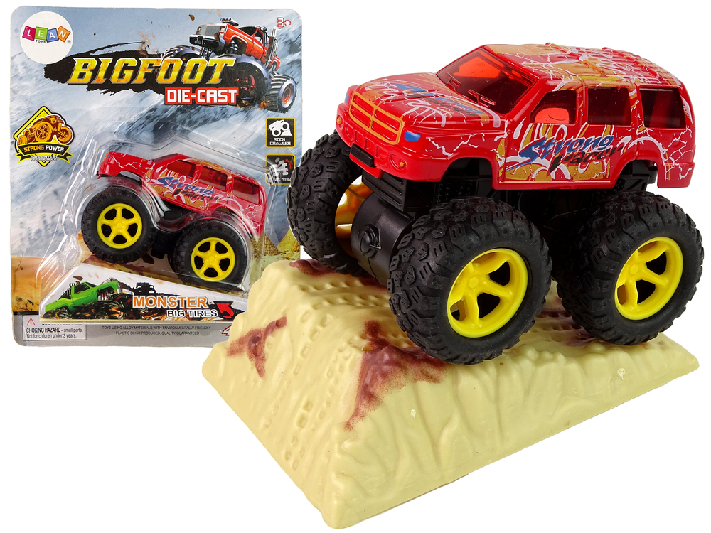 Resorak Monster Truck  Pull Back drive  Rubber tyres Metal body + Evolving Ramp