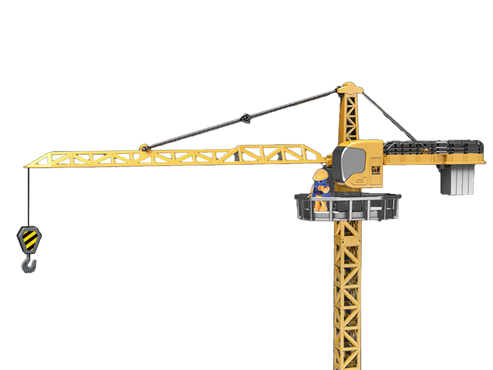 Construction Vehicle Crane Crane 95 cm Yellow