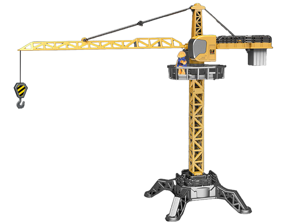 Construction Vehicle Crane Crane 95 cm Yellow