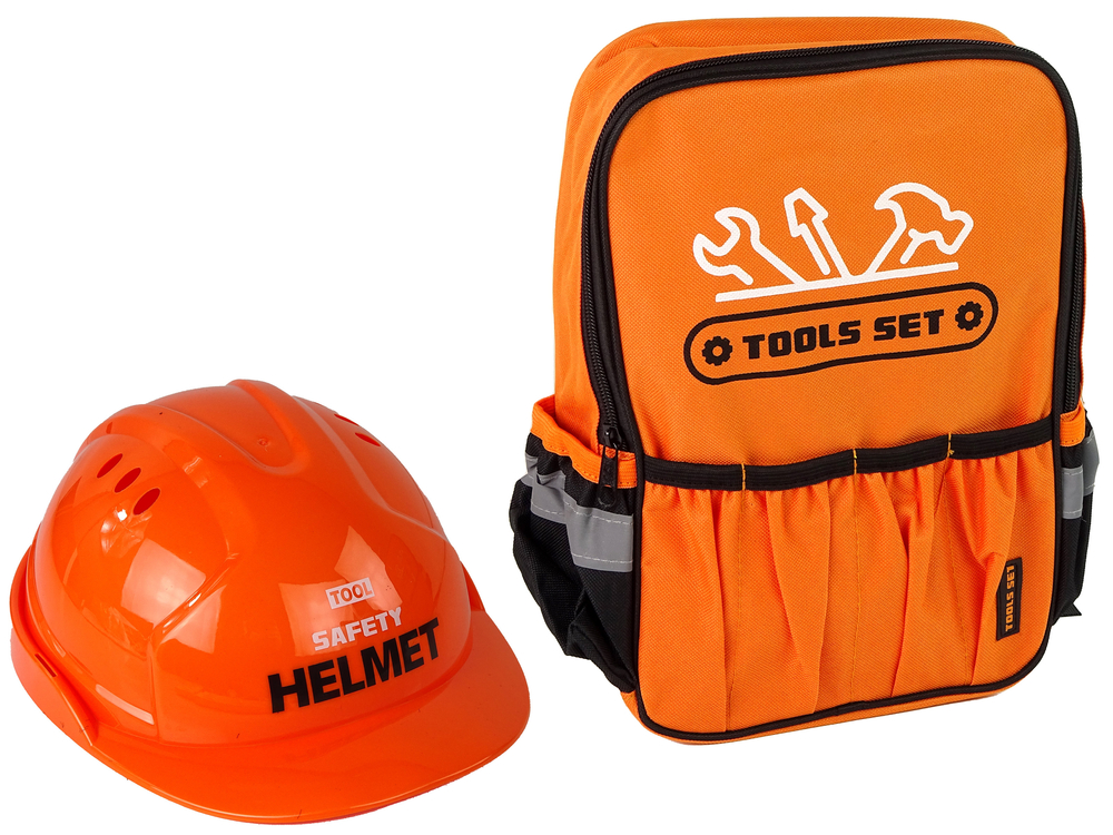 DIY Kit in Backpack Helmet Tools Orange