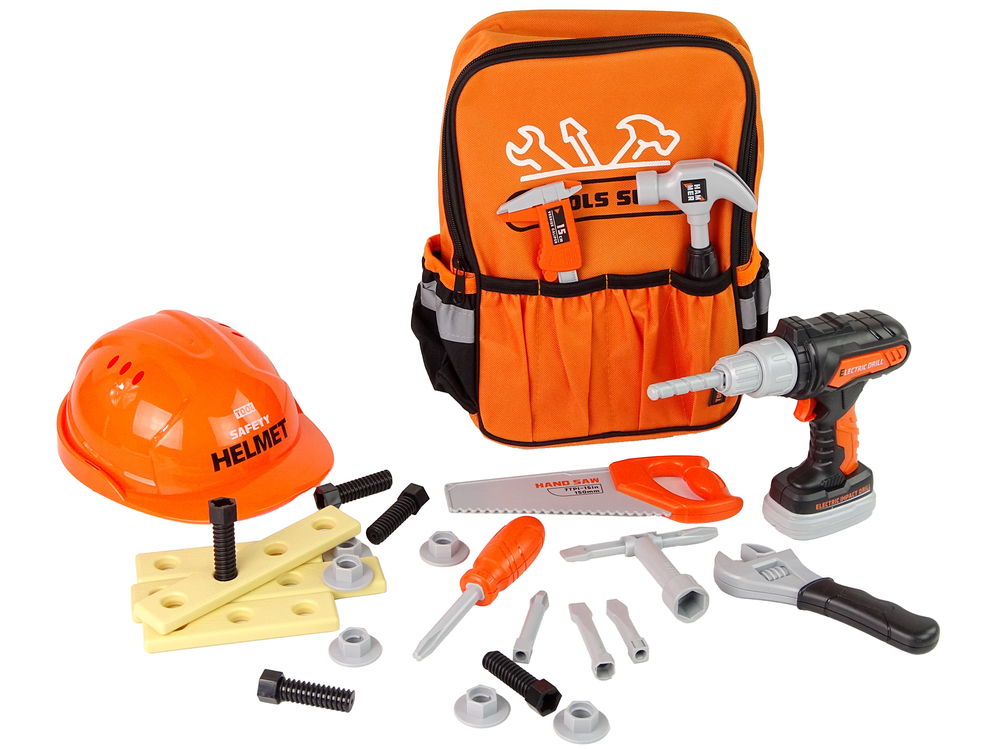 DIY Kit in Backpack Helmet Tools Orange