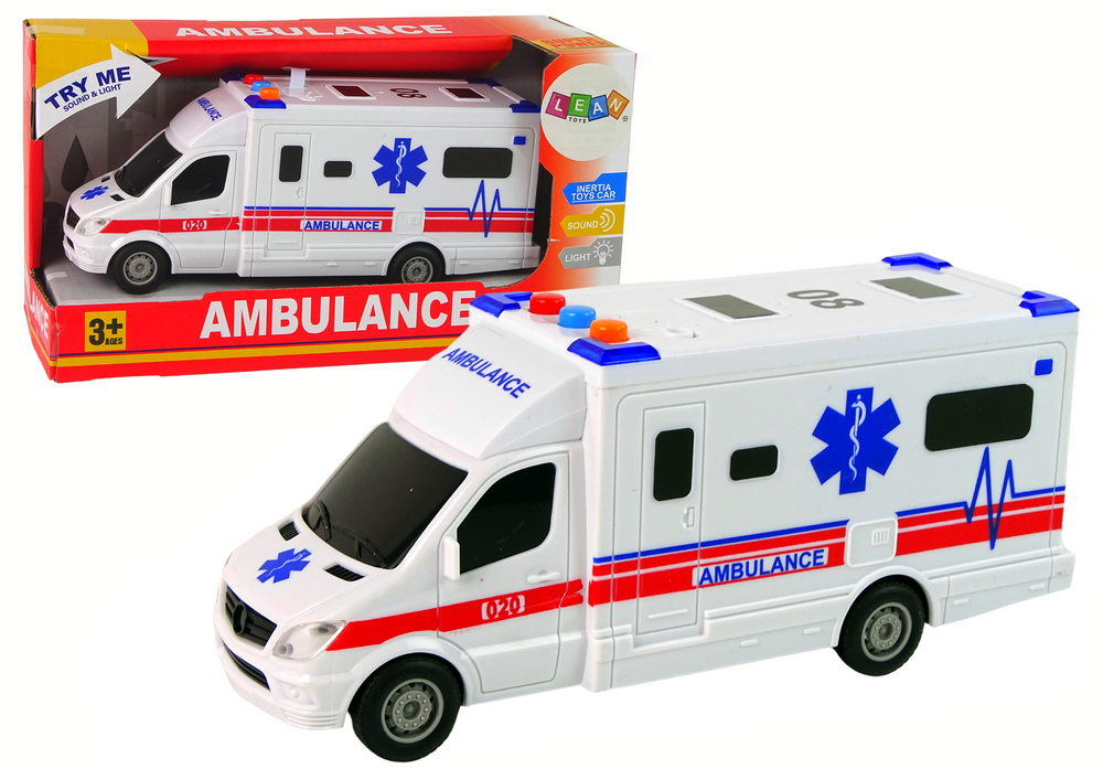 Auto Ambulance Lights Sound White