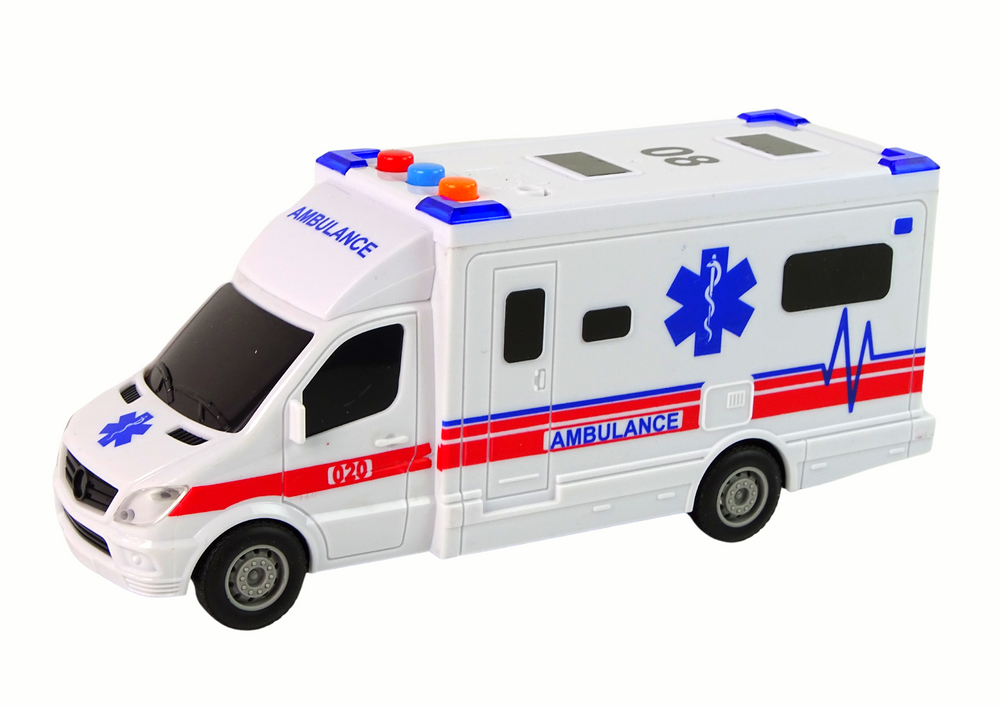 Auto Ambulance Lights Sound White