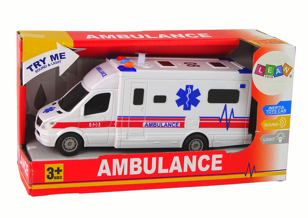 Auto Ambulance Lights Sound White