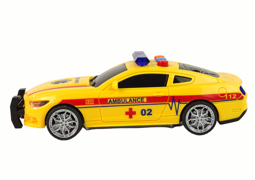 Sports Car Ambulance Lights Sound Yellow