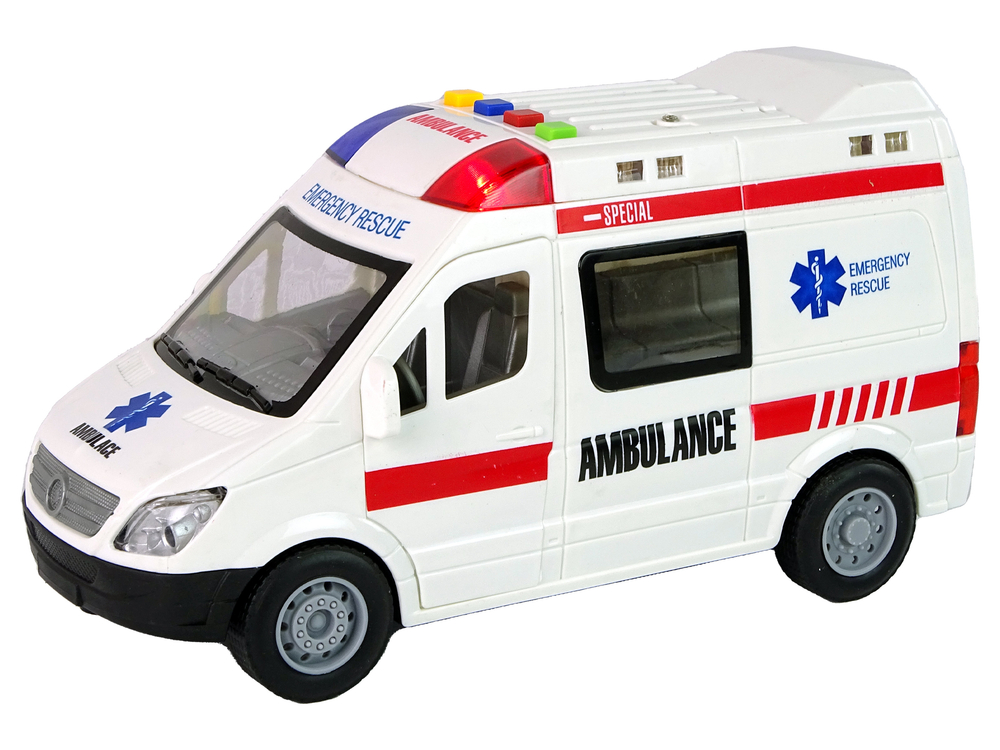 Ambulance Lights Sounds Friction Drive