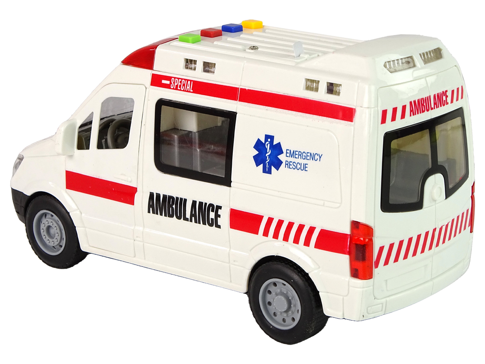 Ambulance Lights Sounds Friction Drive