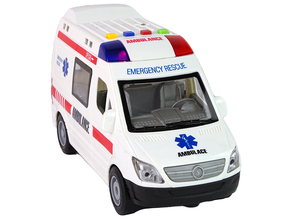 Ambulance Lights Sounds Friction Drive