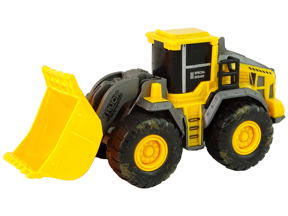 Set of Construction Vehicles 3 Yellow Models