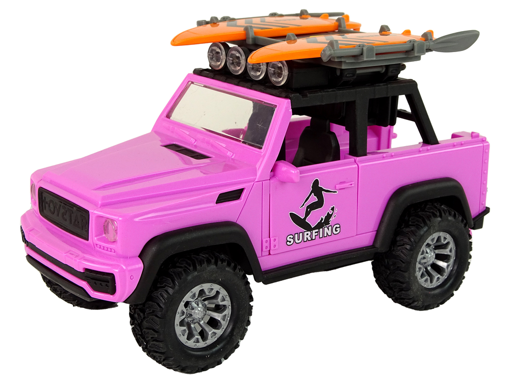 Off-Road Car 1:14 Friction Drive Pink Surfing