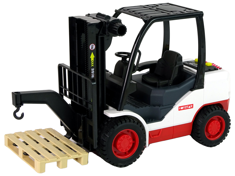 Forklift Truck Moving Fork Pallet.