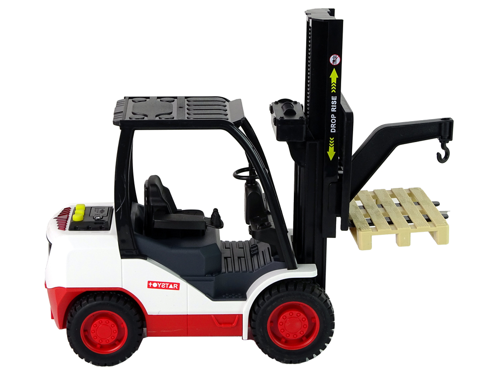 Forklift Truck Moving Fork Pallet.