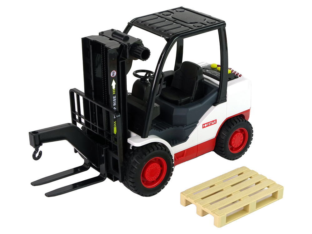 Forklift Truck Moving Fork Pallet.