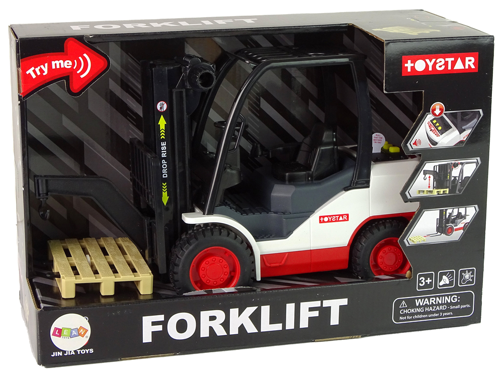 Forklift Truck Moving Fork Pallet.