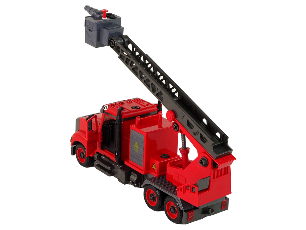 Fire Truck Fire Brigade for Unscrewing Accessories Red